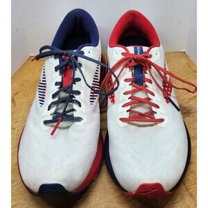 Brooks Launch 7 USA Stars Stripe Mens Size 11 Red White Blue Running Shoes